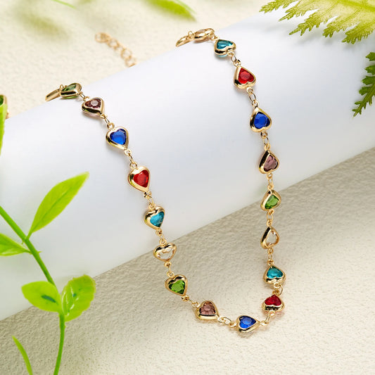 Rainbow Heart Necklace