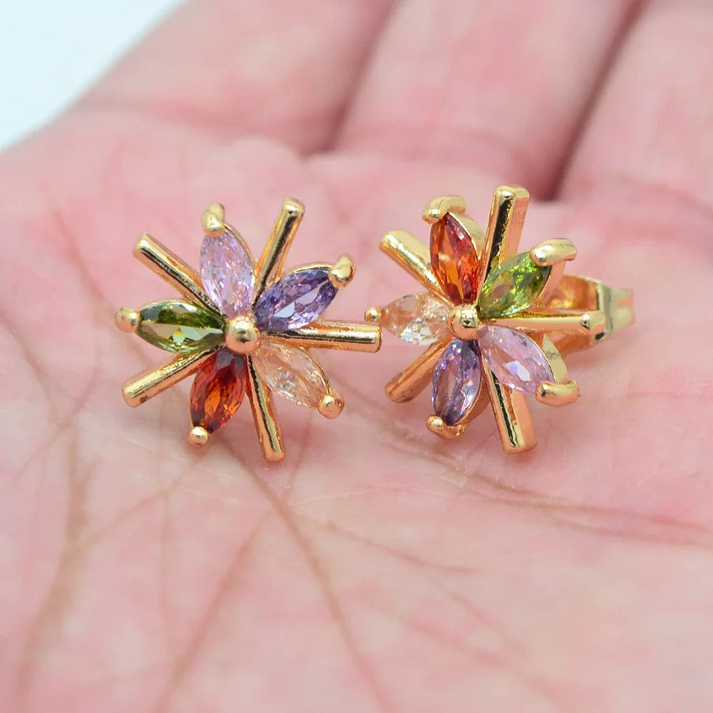 Rainbow Stud Earrings