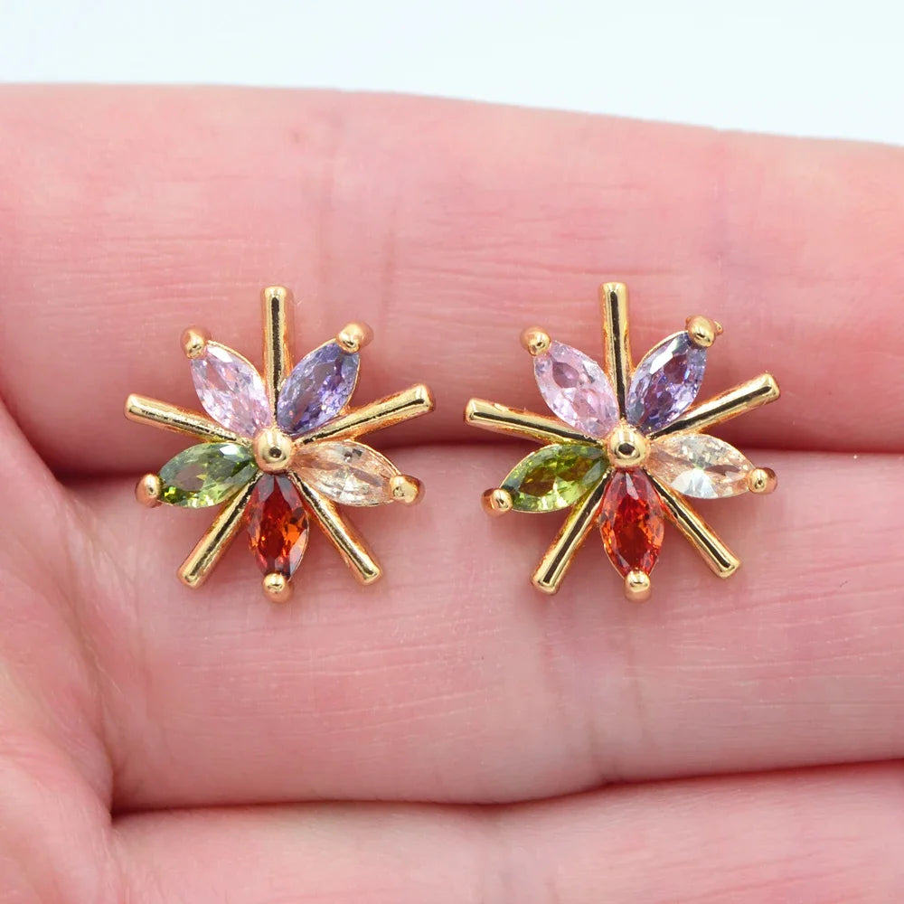 Rainbow Stud Earrings